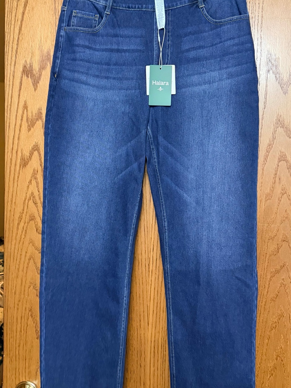 HALARA Women's Dark Blue Pull-On Jeans